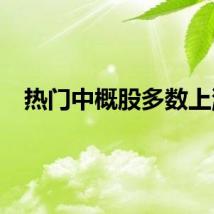 热门中概股多数上涨