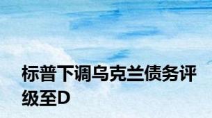标普下调乌克兰债务评级至D