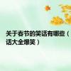 关于春节的笑话有哪些（春节笑话大全爆笑）