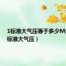 1标准大气压等于多少Mpa(1标准大气压)
