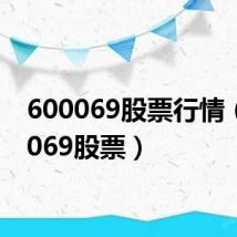 600069股票行情(600069股票)