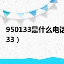 950133是什么电话(9133)