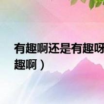 有趣啊还是有趣呀（有趣啊）