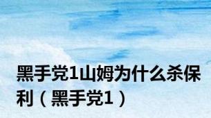 黑手党1山姆为什么杀保利（黑手党1）