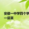 安徽一中学四个学生吃一盆菜