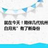 就在今天！陪伴几代杭州人的“白月光”有了新身份