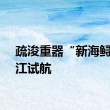 疏浚重器“新海鲟”出江试航