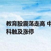 教育股震荡走高 中国高科触及涨停