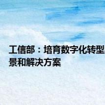 工信部:培育数字化转型典型场景和解决方案