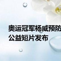 奥运冠军杨威预防流感公益短片发布