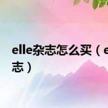 elle杂志怎么买(ella杂志)