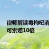 律师解读毒枸杞消费者可索赔10倍