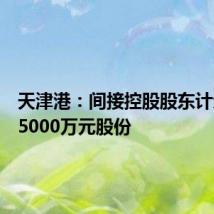 天津港:间接控股股东计划增持5000万元股份