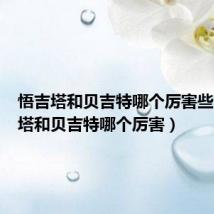 悟吉塔和贝吉特哪个厉害些（悟吉塔和贝吉特哪个厉害）