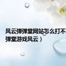 风云弹弹堂网站怎么打不了（弹弹堂游戏风云）