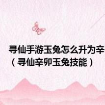 寻仙手游玉兔怎么升为辛卯玉兔(寻仙辛卯玉兔技能)