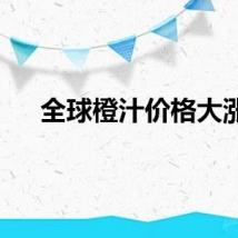 全球橙汁价格大涨