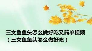 三文鱼鱼头怎么做好吃又简单视频（三文鱼鱼头怎么做好吃）