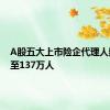 A股五大上市险企代理人数量降至137万人