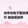光学光电子板块异动拉升 维信诺涨停