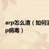 arp怎么清（如何清除arp病毒）