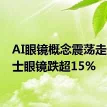 AI眼镜概念震荡走低 博士眼镜跌超15%