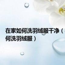 在家如何洗羽绒服干净(在家如何洗羽绒服)