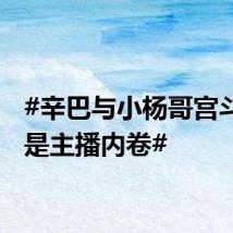 #辛巴与小杨哥宫斗背后是主播内卷#