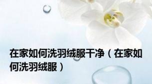 在家如何洗羽绒服干净（在家如何洗羽绒服）