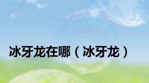 冰牙龙在哪（冰牙龙）