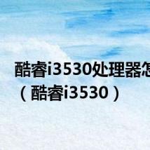 酷睿i3530处理器怎么样(酷睿i3530)