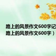路上的风景作文600字记叙文(路上的风景作文600字)