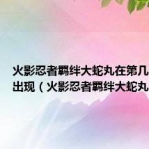火影忍者羁绊大蛇丸在第几个版本出现(火影忍者羁绊大蛇丸)
