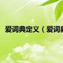 爱词典定义（爱词典）