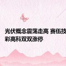 光伏概念震荡走高 赛伍技术、安彩高科双双涨停