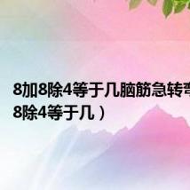 8加8除4等于几脑筋急转弯(8加8除4等于几)
