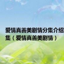 爱情真善美剧情分集介绍第四十集(爱情真善美剧情)