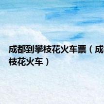 成都到攀枝花火车票(成都到攀枝花火车)