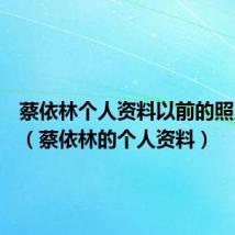蔡依林个人资料以前的照片大全(蔡依林的个人资料)