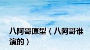 八阿哥原型（八阿哥谁演的）