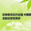 证券板块拉升走强 中国银河、锦龙股份双双涨停