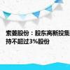 索菱股份：股东高新投集团拟减持不超过3%股份