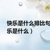 快乐是什么排比句（快乐是什么）