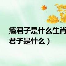 瘾君子是什么生肖（瘾君子是什么）