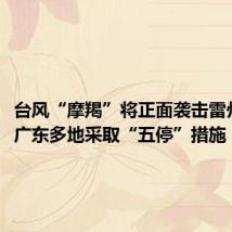 台风“摩羯”将正面袭击雷州半岛，广东多地采取“五停”措施