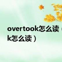 overtook怎么读(took怎么读)