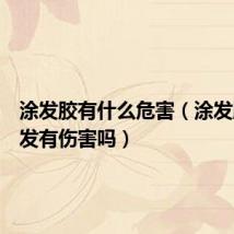 涂发胶有什么危害(涂发胶对头发有伤害吗)