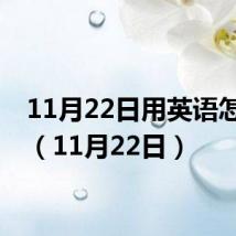 11月22日用英语怎么说(11月22日)