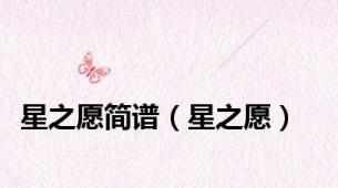 星之愿简谱（星之愿）