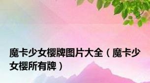 魔卡少女樱牌图片大全（魔卡少女樱所有牌）